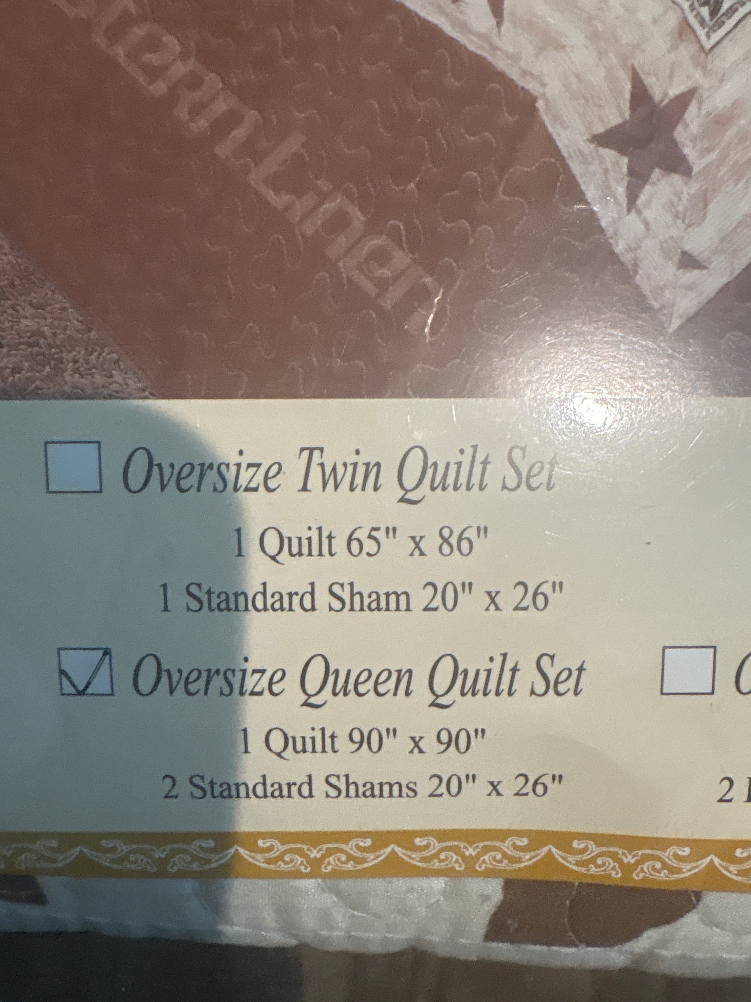 Queen quilt set