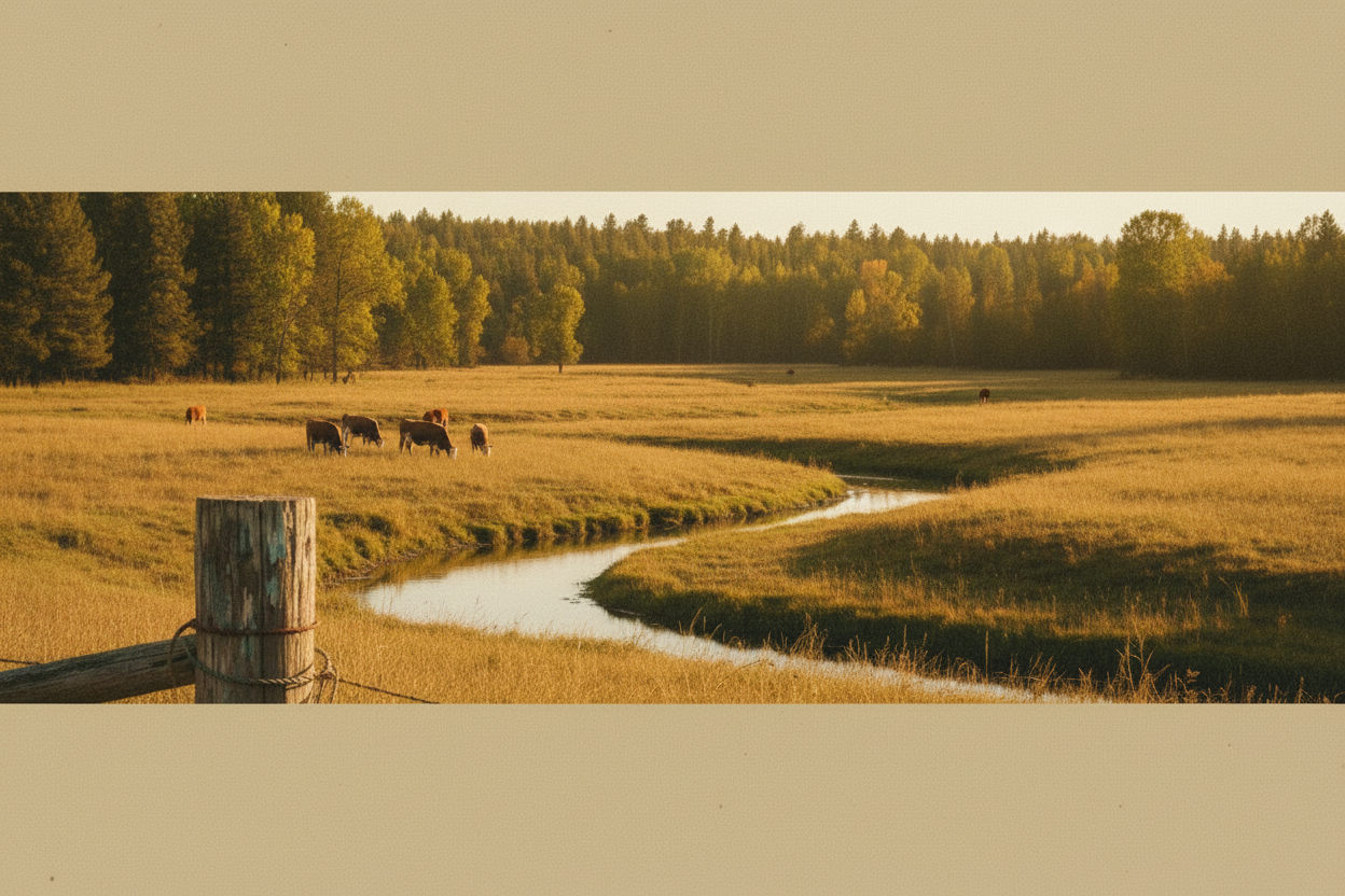 Ives Creek Hero - Creek with Cows and Trees